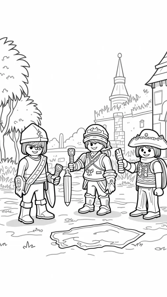 coloriages de playmobil